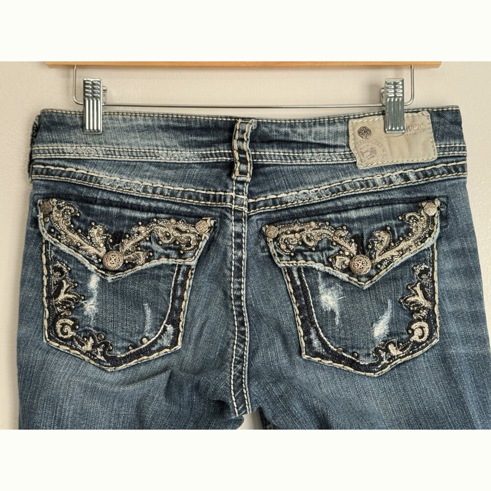 Silver Jeans Suki Flap Bootcut Jeans Women’s 27 Y2K Western Cowgirl Embellished